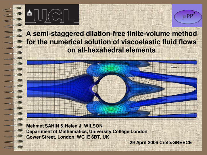 a semi staggered dilation free finite volume method