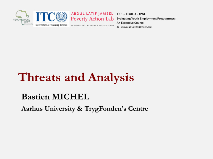 threats and analysis