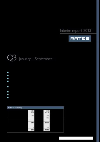 Q3  January  September   Profit before tax SEK 1,072m (1,056)   Earnings per share before
