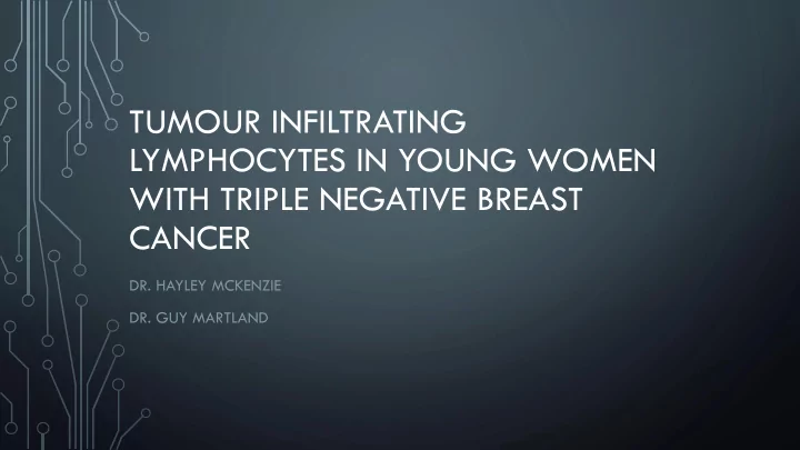 with triple negative breast cancer