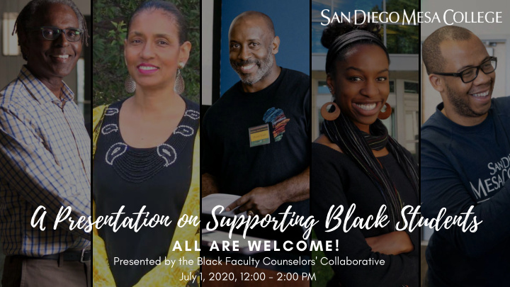 a presentation on supporting black students