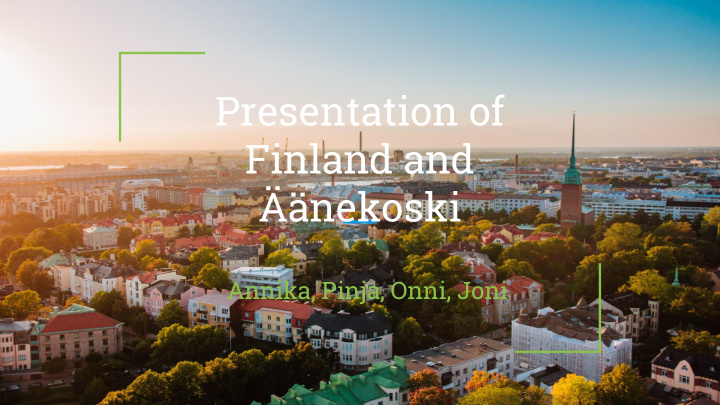 presentation of finland and nekoski