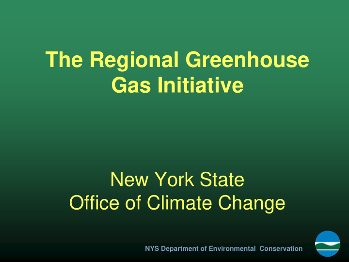 the regional greenhouse gas initiative