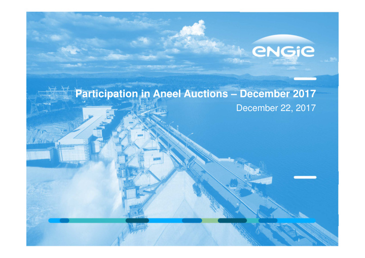 participation in aneel auctions december 2017