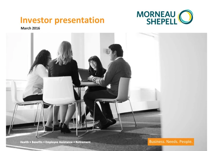 investor presentation