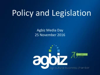 Policy and Legislation  Click to edit Master title style  Click to edit Master text styles