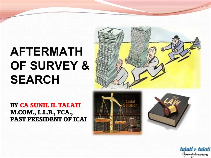 aftermath of survey search