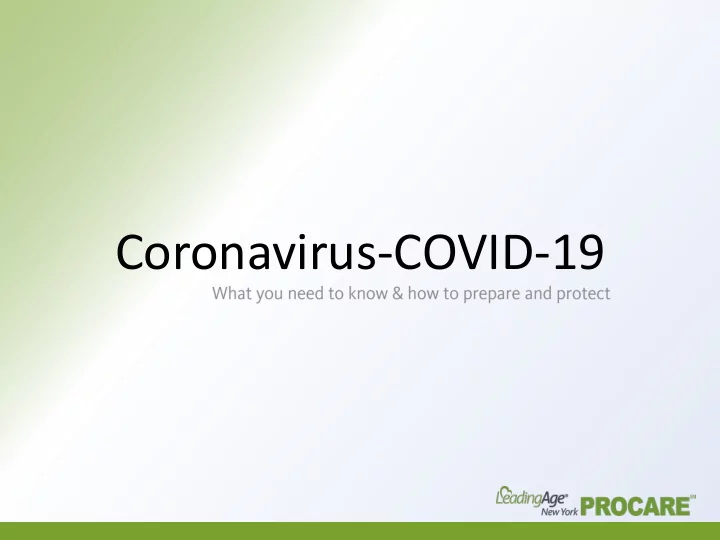 coronavirus covid 19