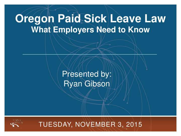 oregon paid sick leave law