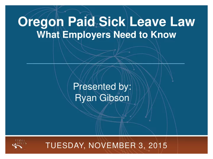 oregon paid sick leave law