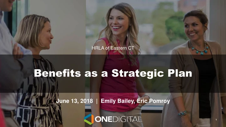 benefits as a strategic plan
