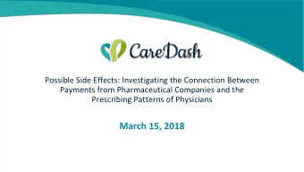 March 15, 2018  Table of Contents  2  I.  Study Objective and Executive Summary  II.  Rising Drug