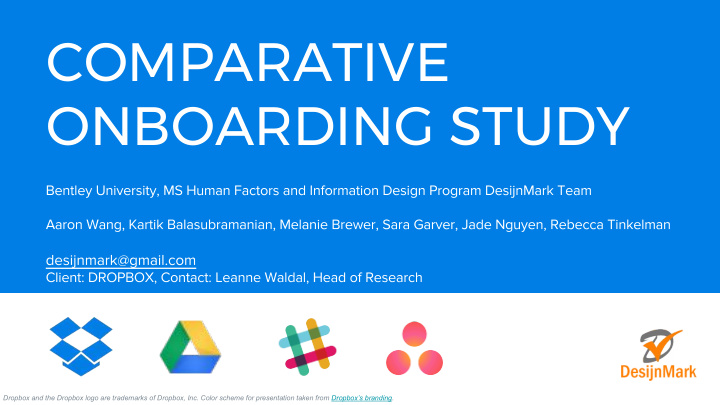 comparative onboarding study