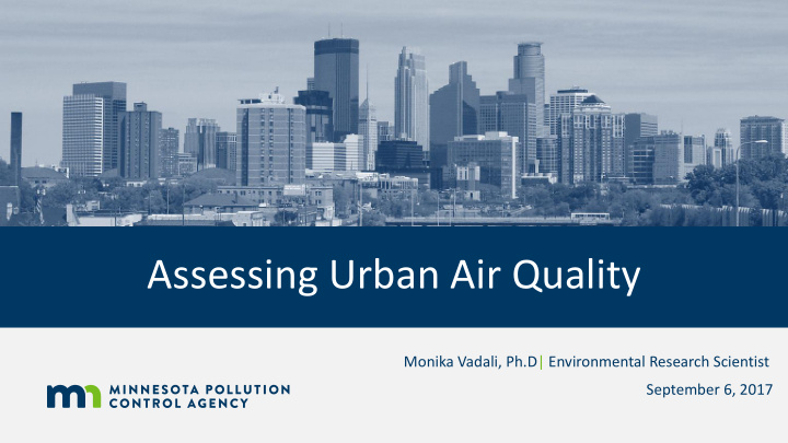 assessing urban air quality