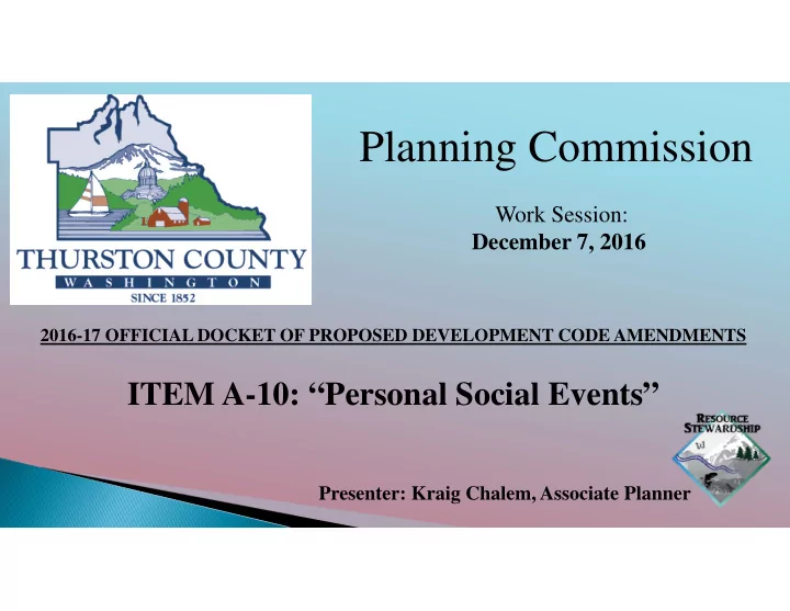 planning commission