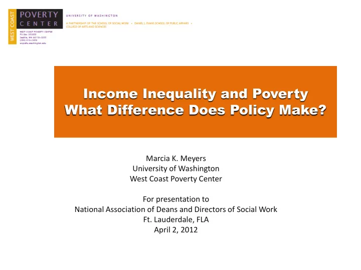 income inequality and poverty