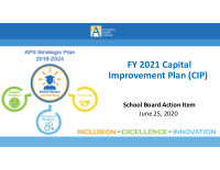 fy 2021 capital improvement plan cip
