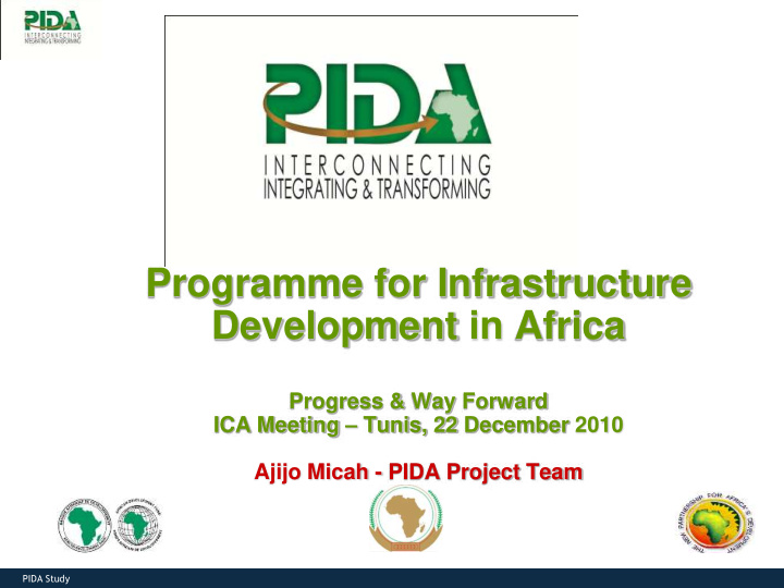 programme for infrastructure development in africa