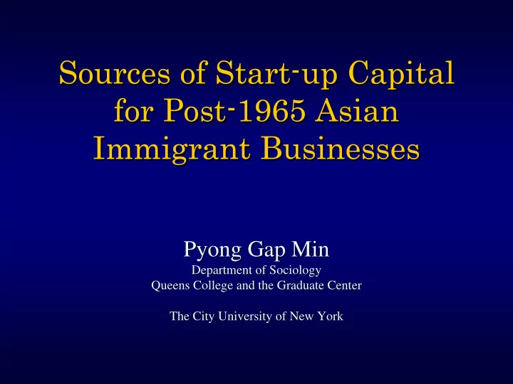 sources of start sources of start up capital up capital