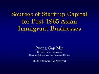 Sources of Start  Sources of Start-  -up Capital  up Capital  up Capital  Sources of Start  Sources