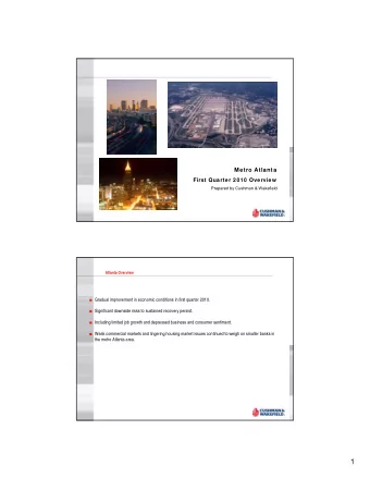 1  Economic Recovery on the Horizon?  Unemployment and GDP Growth Trends  Jan-00  Jul-01  Jan-03