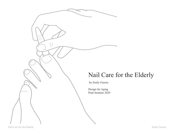 nail care for the elderly