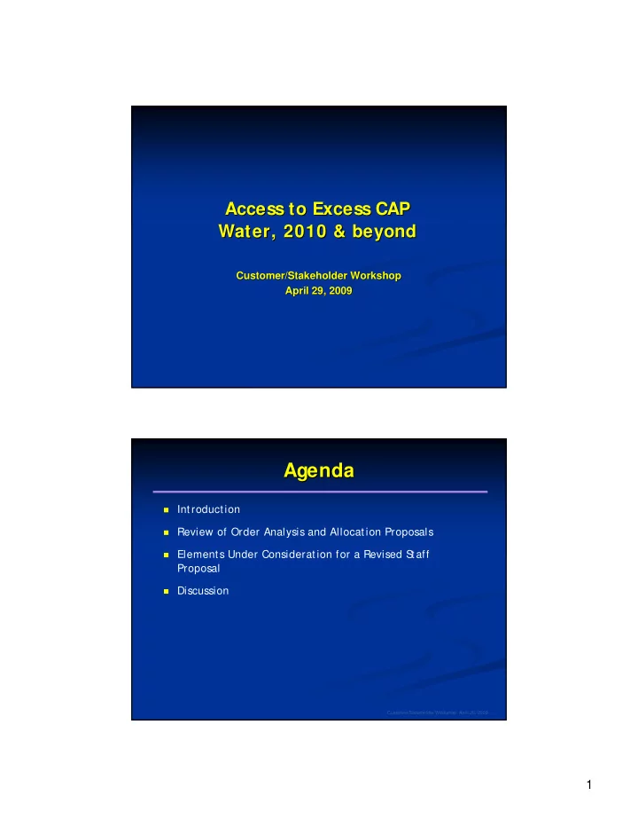 agenda agenda