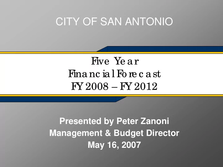 city of san antonio