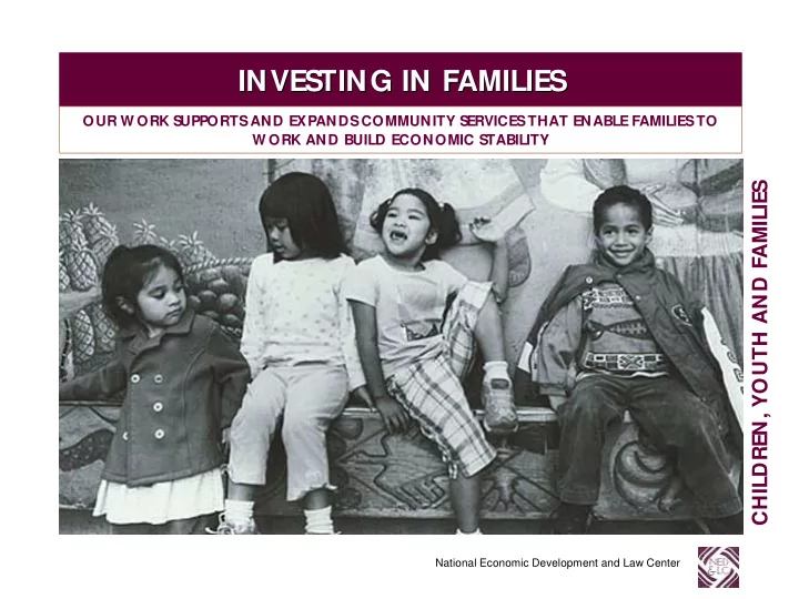 inves ting in families inves ting in families