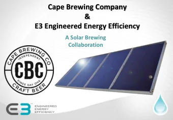 E3 Engineered Energy Efficiency  A Solar Brewing  Collaboration  Solar resource  Original design