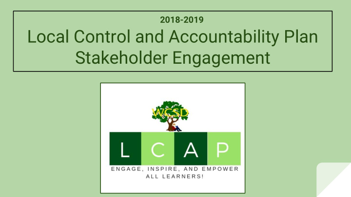 local control and accountability plan stakeholder