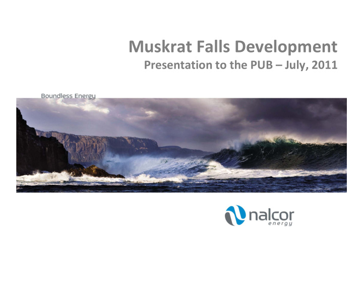 muskrat falls development