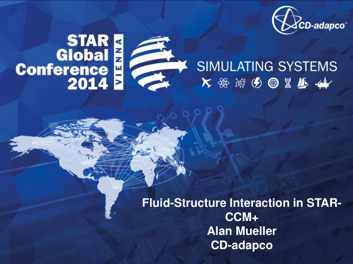 fluid structure interaction in star