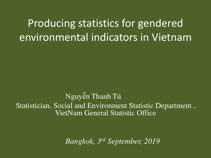 environmental indicators in vietnam