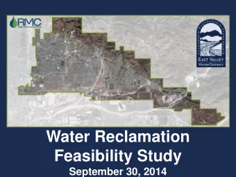 Feasibility Study  September 30, 2014  Building a Strong Team  John Mura, General Manager/CEO