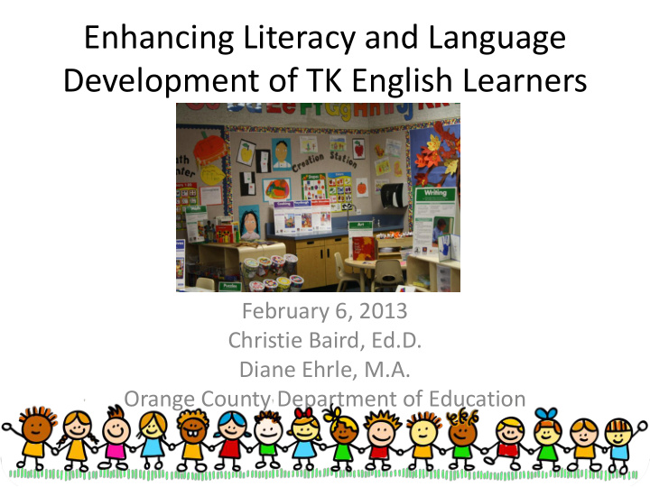 development of tk english learners