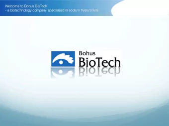 Company  Bohus BioTech AB was founded in 1992 by  Daniel C. Ogbonnaya.  Bohus BioTech has a modern