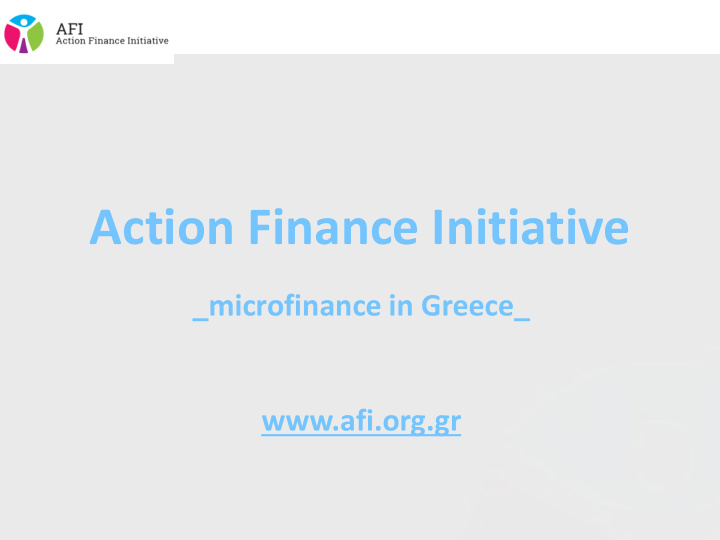 action finance initiative