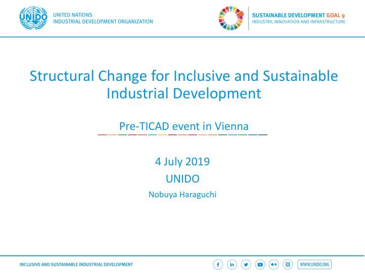 structural change for inclusive and sustainable