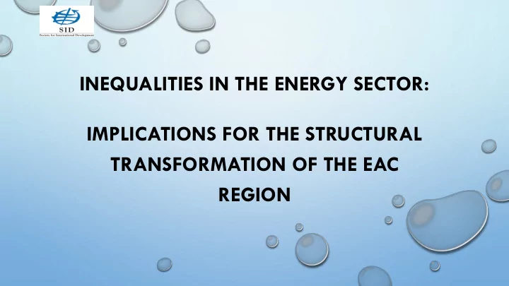 transformation of the eac