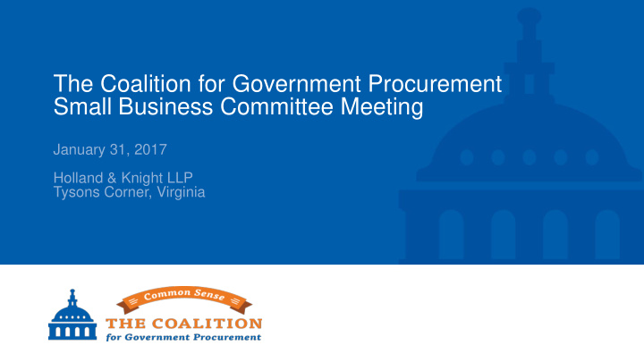 small business committee meeting