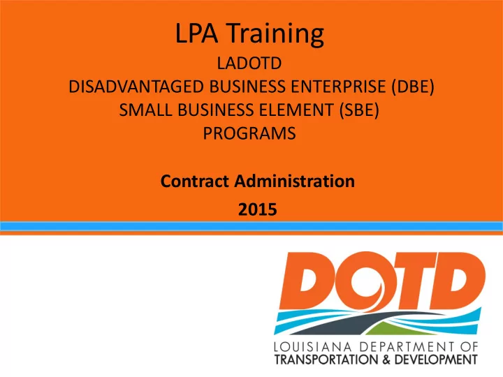 lpa training