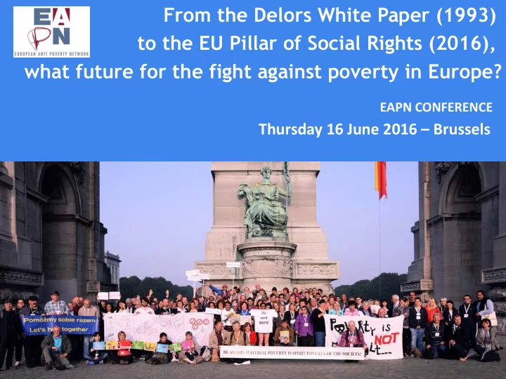 from the delors white paper 1993 to the eu pillar of