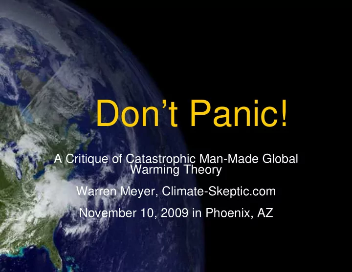 don t panic