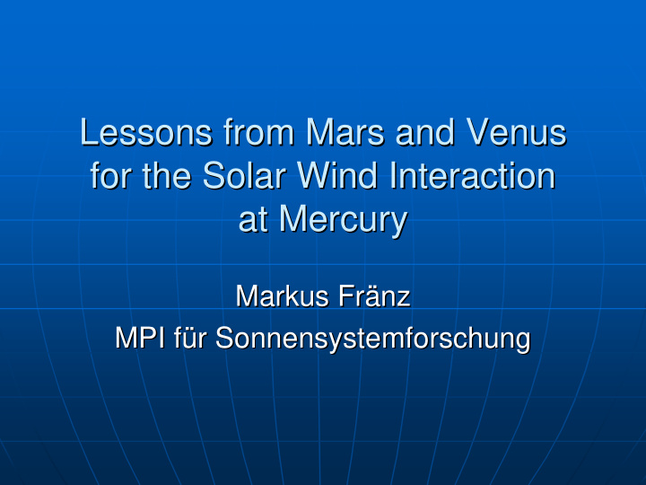 lessons from mars and venus lessons from mars and venus