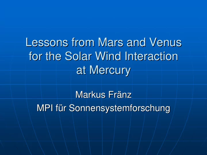 lessons from mars and venus lessons from mars and venus
