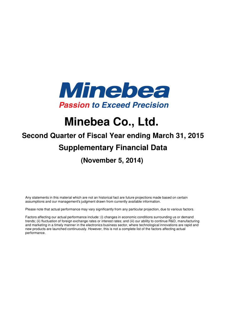 minebea co ltd