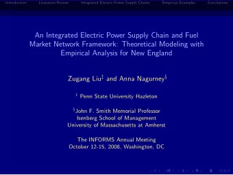 An Integrated Electric Power Supply Chain and Fuel  Market Network Framework: Theoretical Modeling
