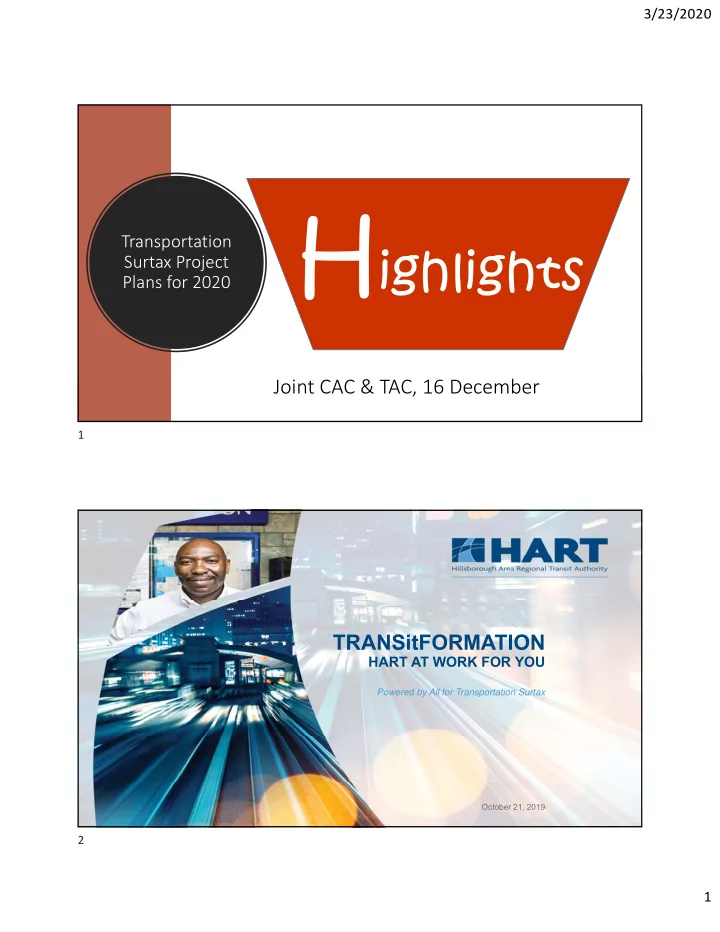 enhancing bus service highlights