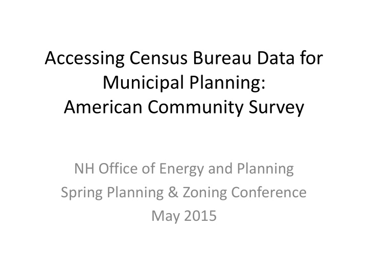 accessing census bureau data for